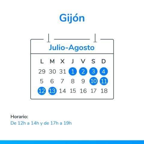 Horario Gijón